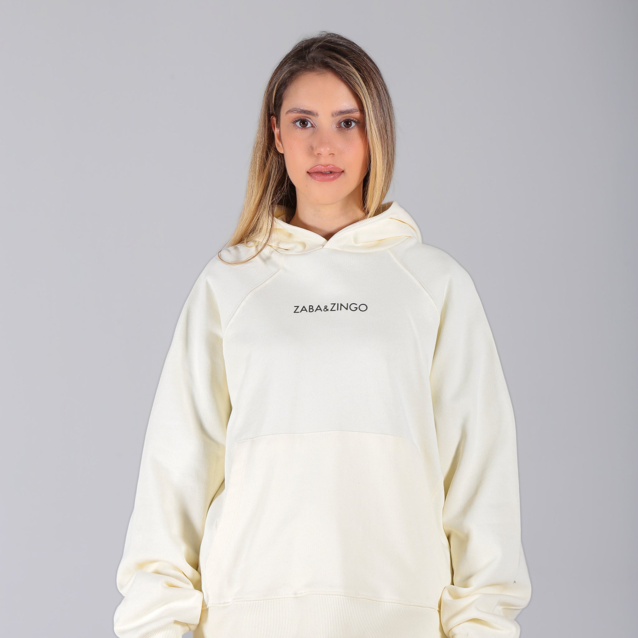 DAMEN COMBED COTTON OVERSIZE HOODIE D3