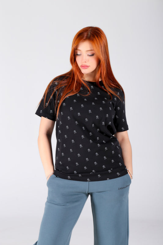 DAMEN MODERN FIT PRINT T-SHIRT T23