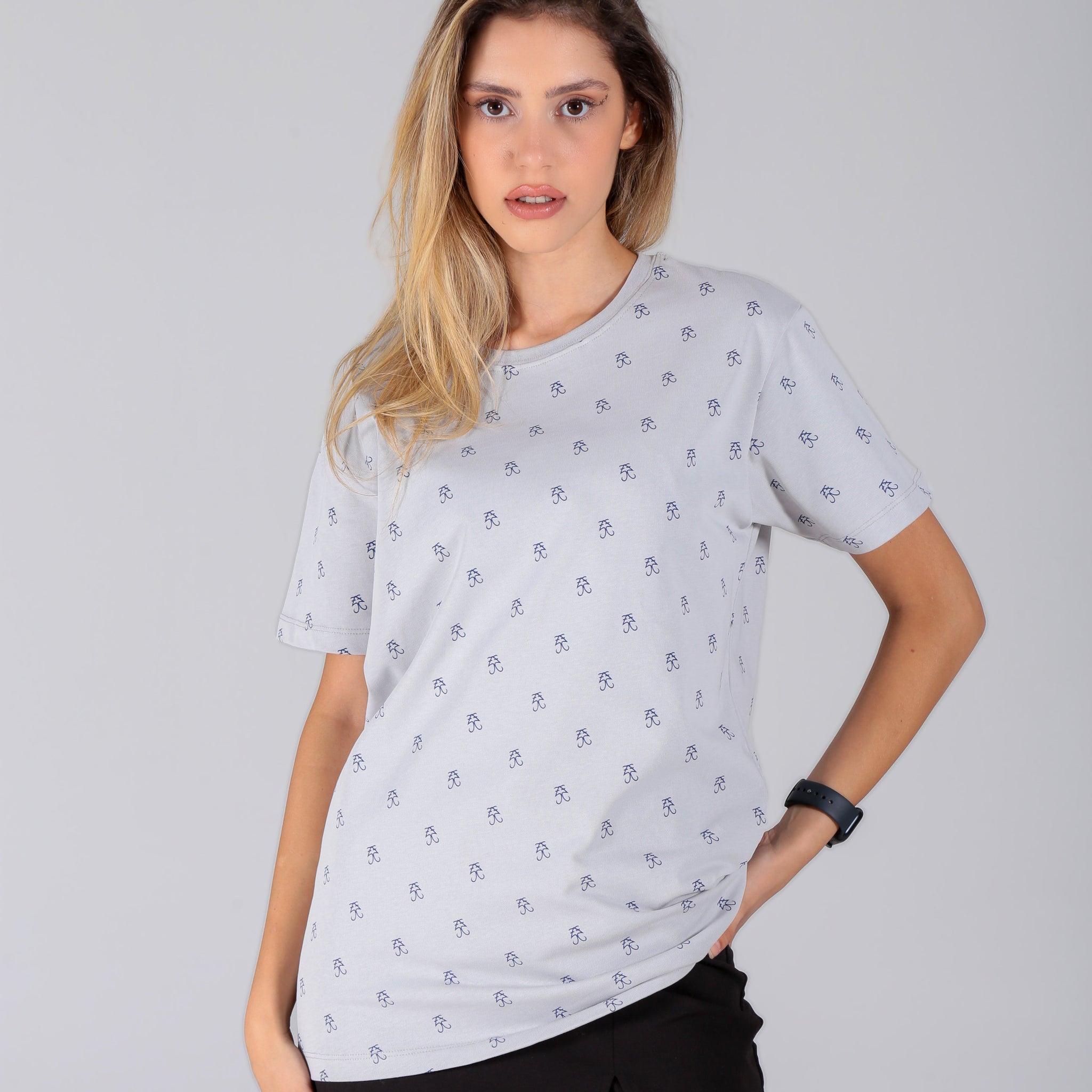 DAMEN MODERN FIT PRINT T-SHIRT T22