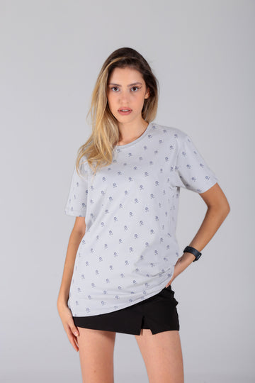 DAMEN MODERN FIT PRINT T-SHIRT T22